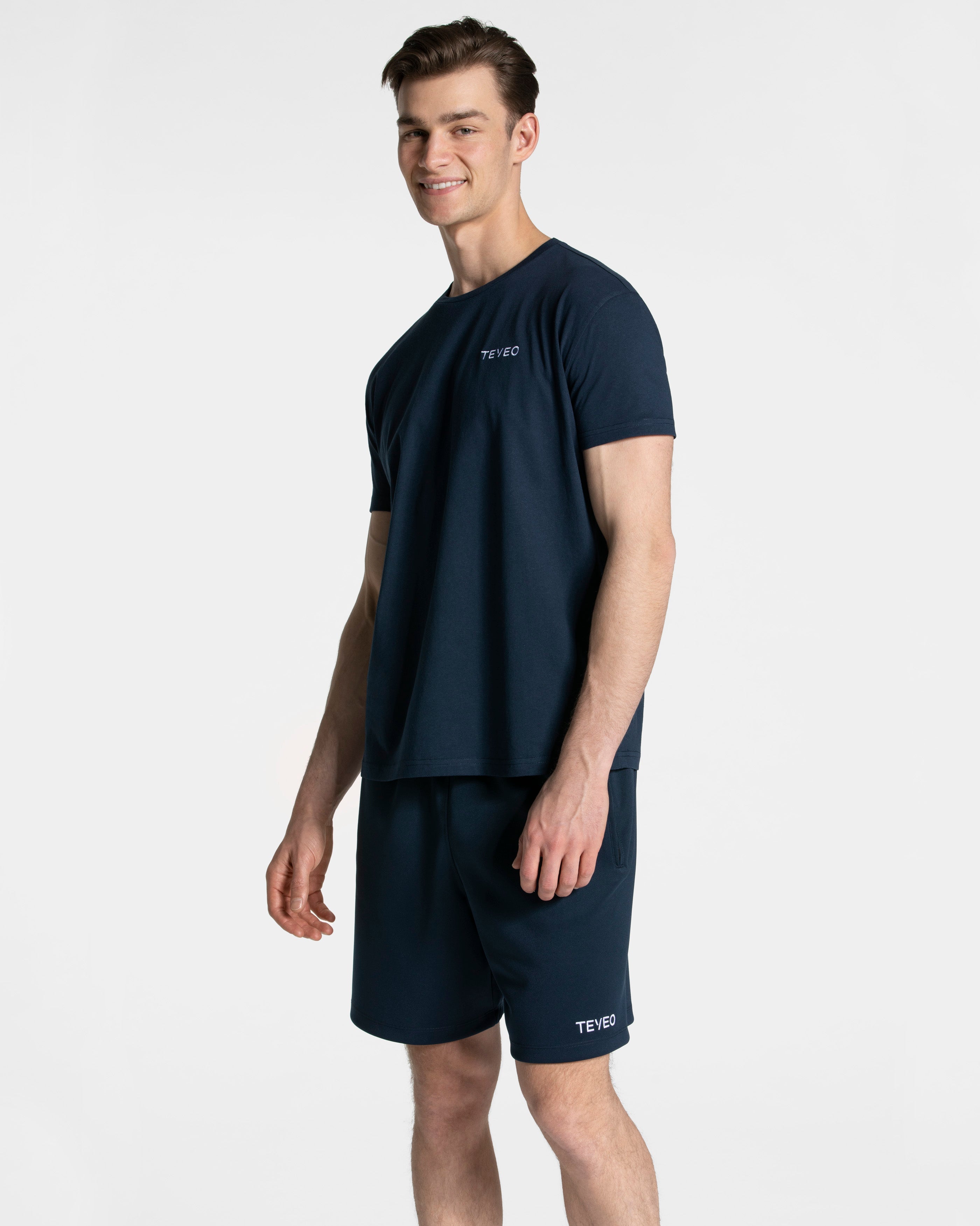 Arrival Fitted T-Shirt "Dunkelblau"