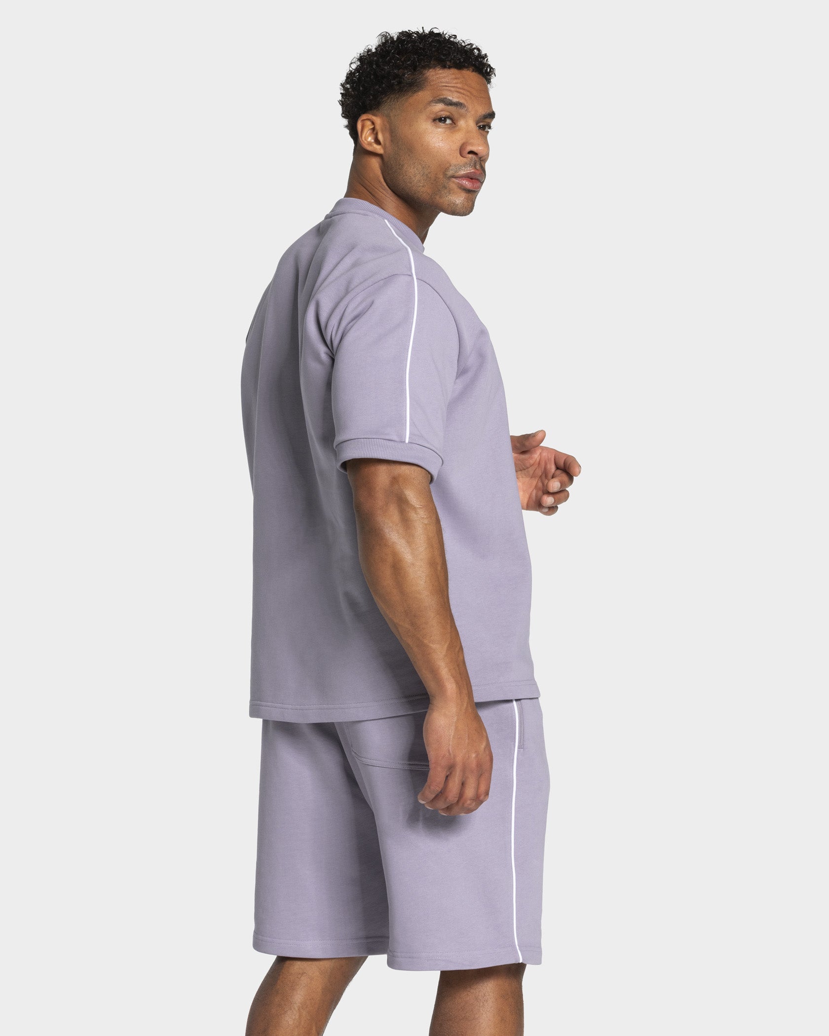 Contrastline Oversized T-Shirt "Lavendel"