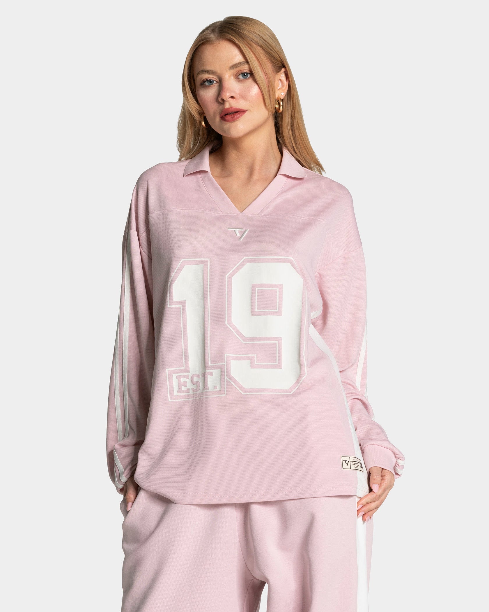 Football Polo Longsleeve "Rosa"