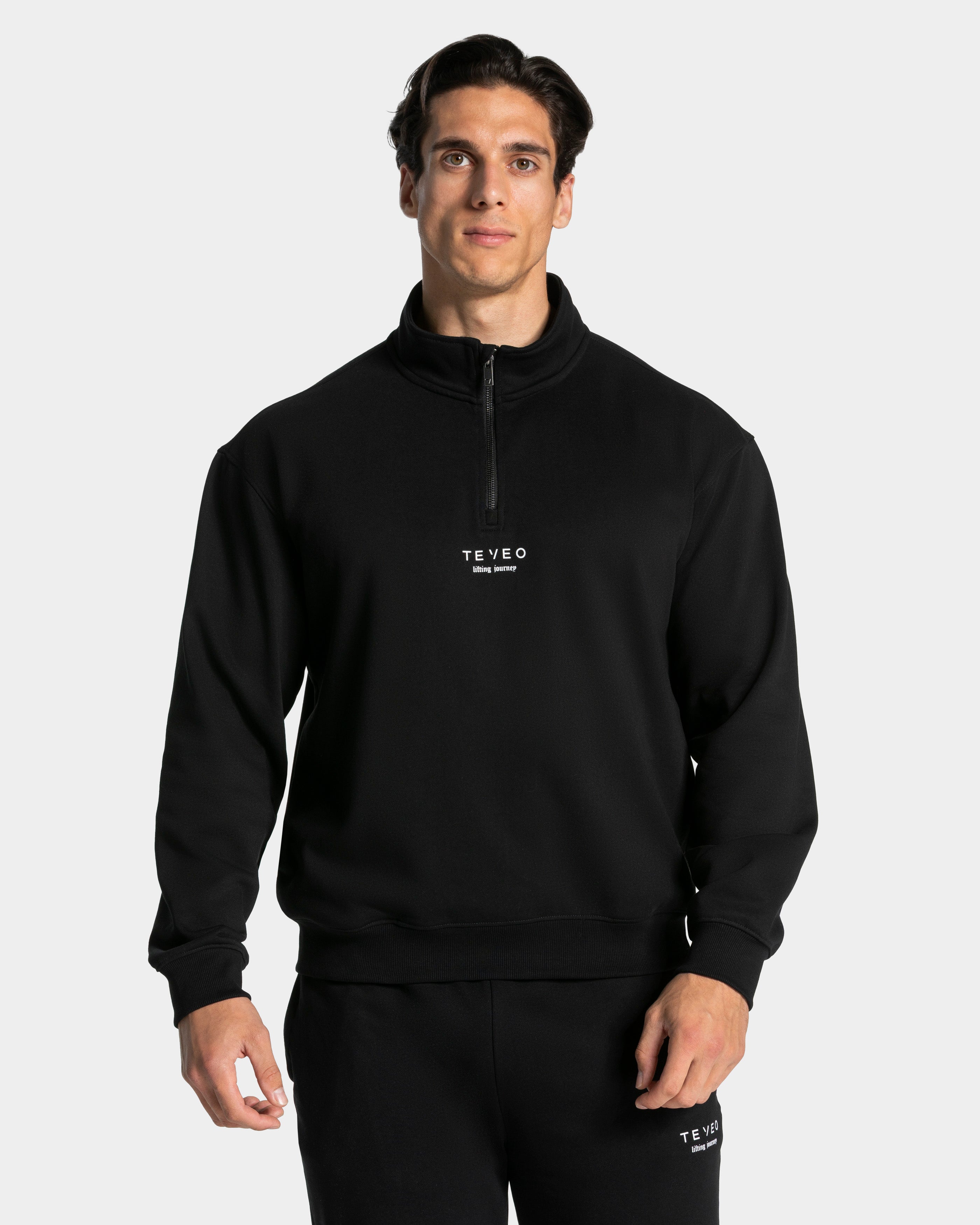 Lifting Journey Half Zip Sweater "Schwarz"