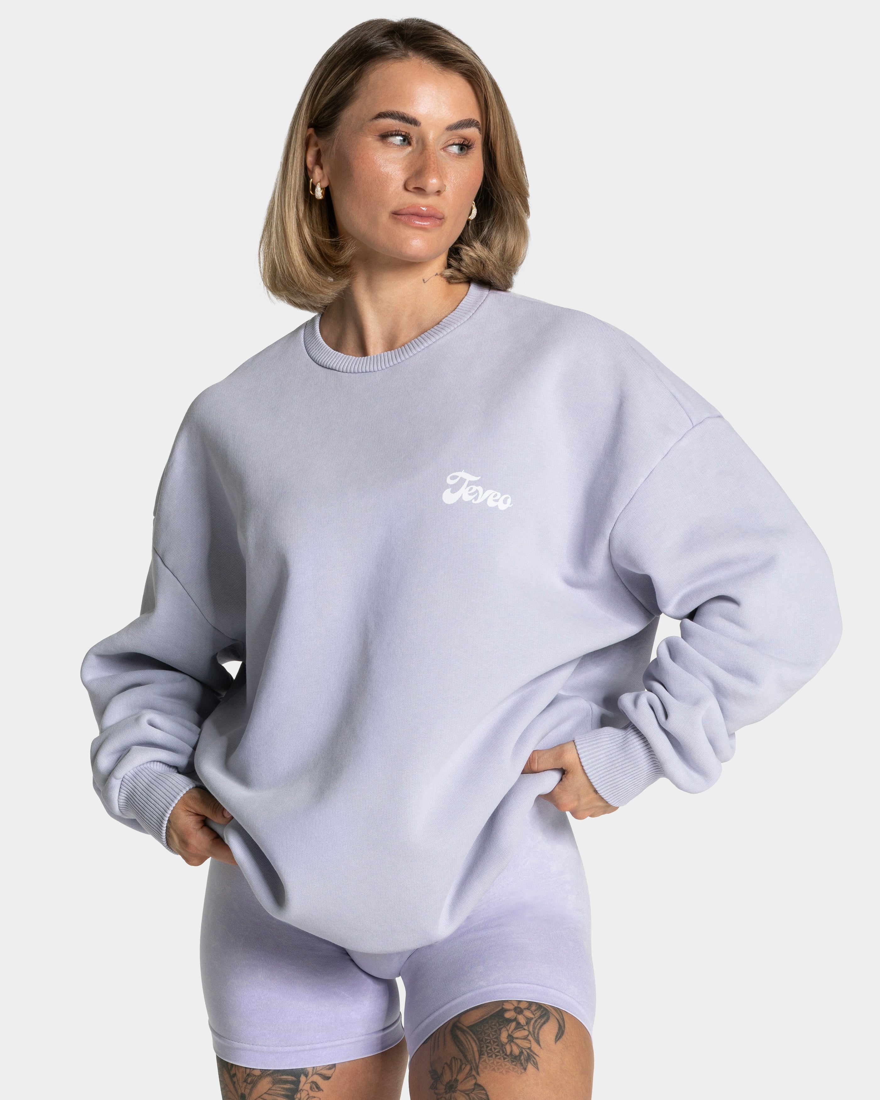 Acid Oversized Sweater "Flieder"