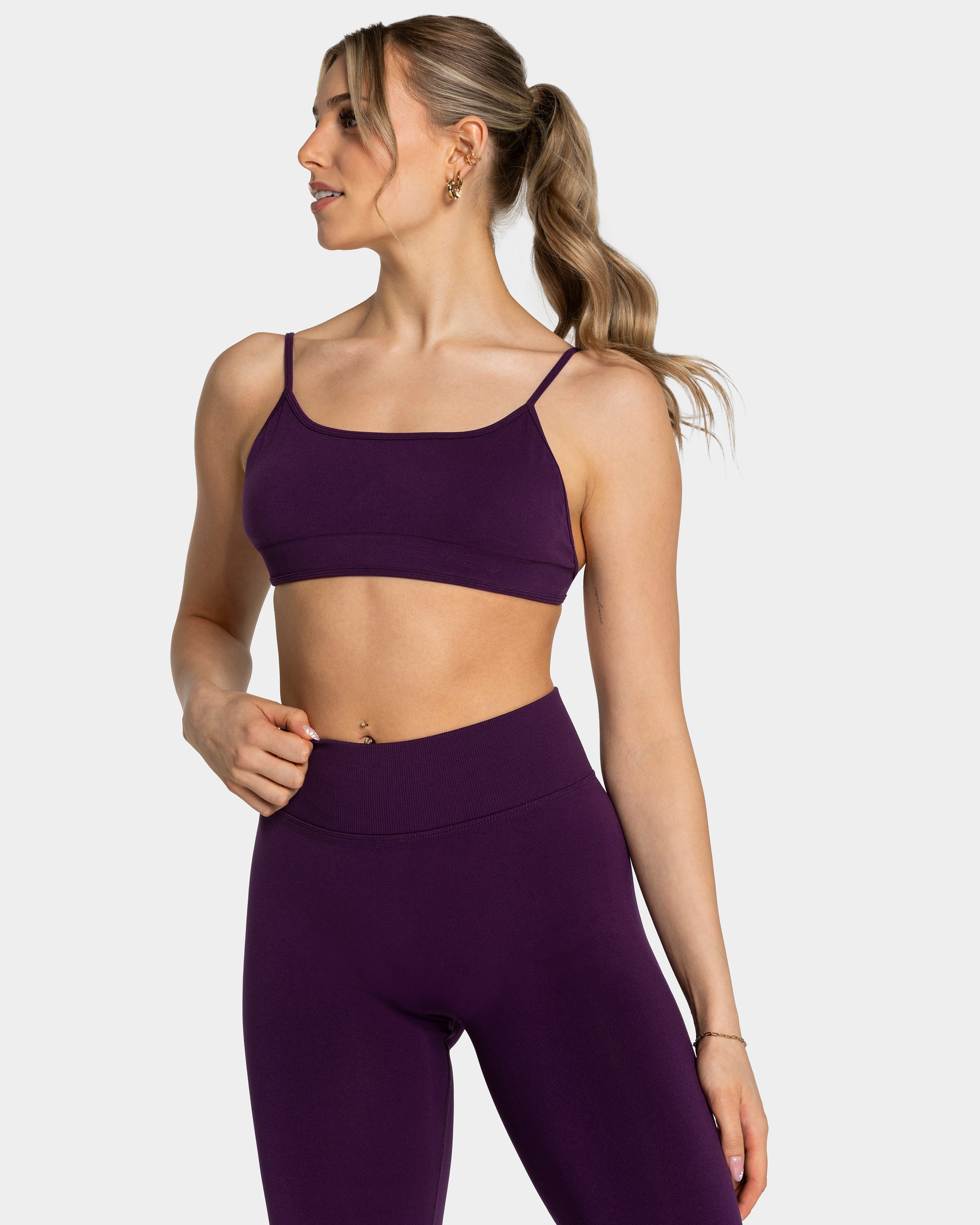 Femme Backless Bh "Aubergine"