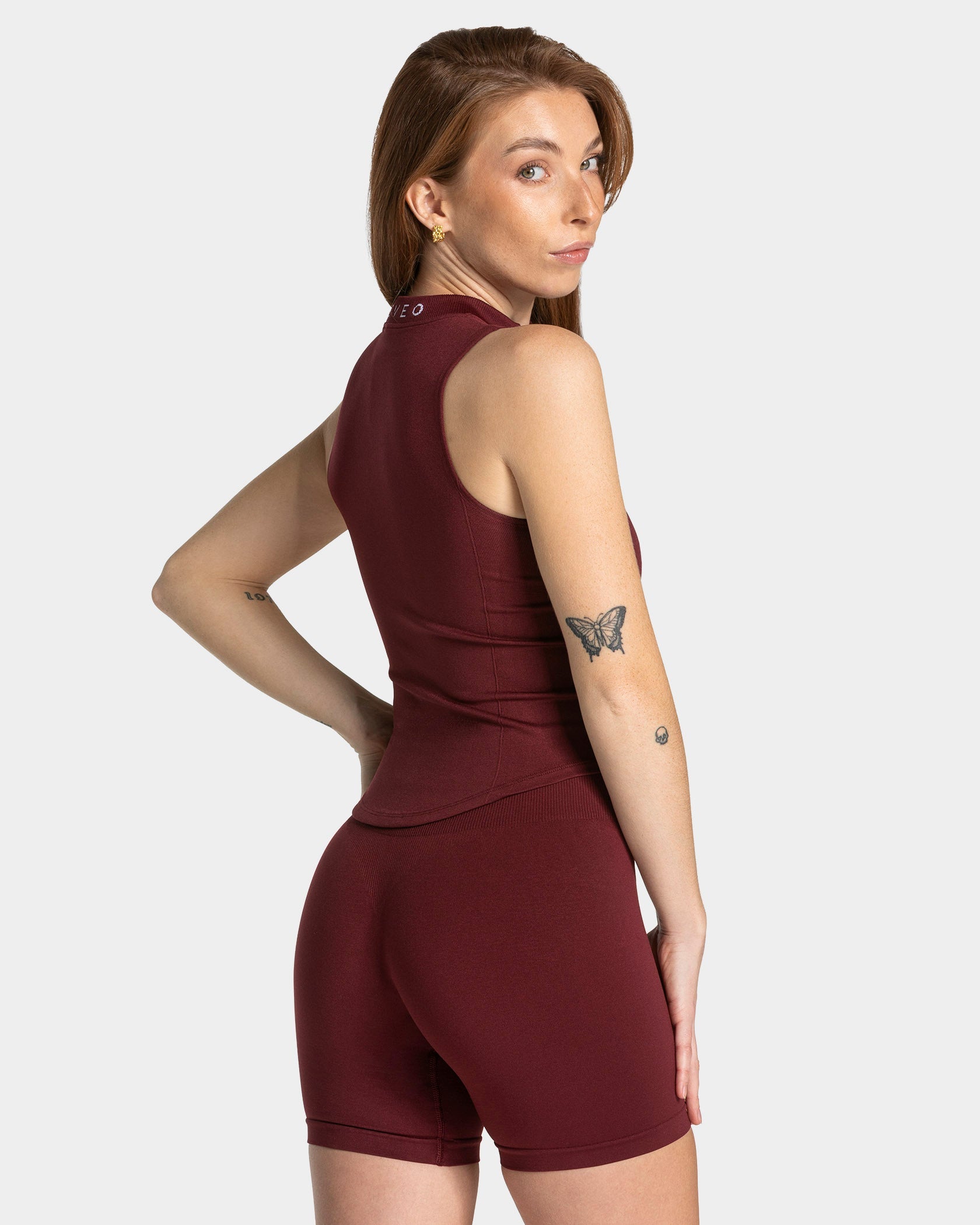 Timeless Pro Zip Tank "Weinrot"